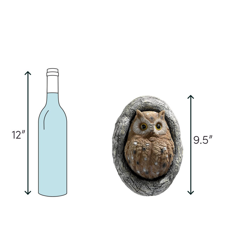 Statue pour arbre hibou dans un noeud d'arbre Octavius, 1