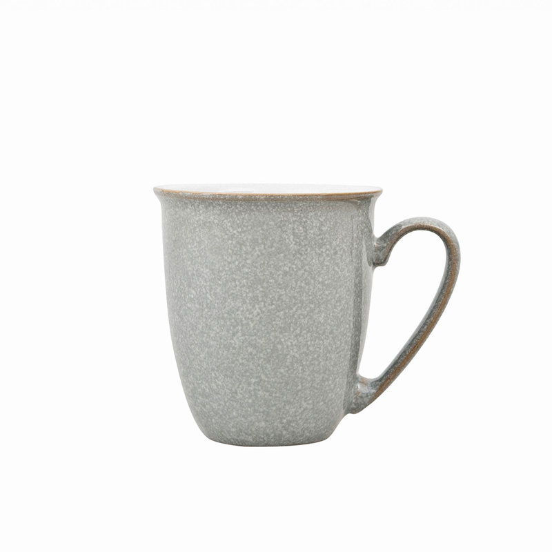 Elements Handmade Stoneware Coffee Mug, Light Gray