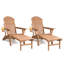 Chaise Adirondack avec repose-pieds Behiye-1460727930