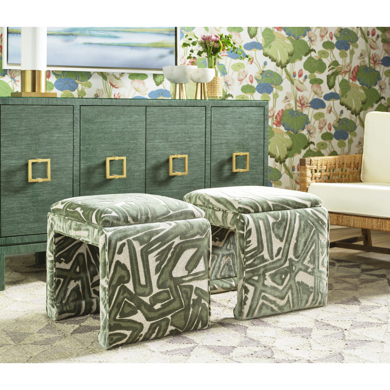 Effie 62'' W Buffet, Green  Dyed Grasscloth