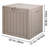 VEVOR 22.1'' W 31 Gallons Water Resistant Polypropylene Lockable Deck Box in Brown