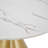 Roman Round Faux Marble Top Dining Table