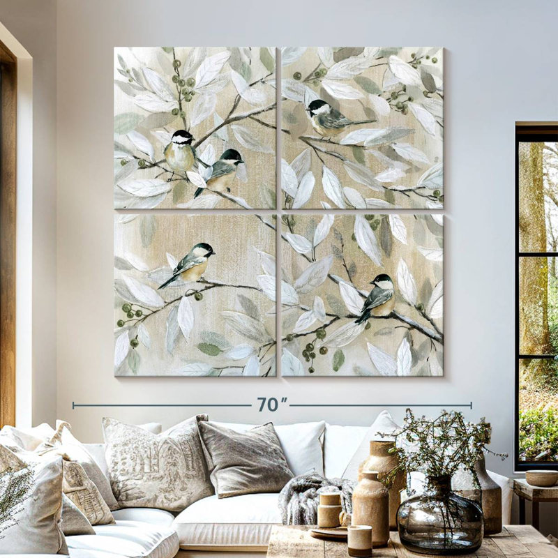 Brampt Spring Chickadees, 57" H x 57" W
