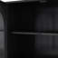 Armoire murale en verre 47,25 po à quatre portes, murale, convenant à la cuisine, au salon et à la salle de bain (noir)