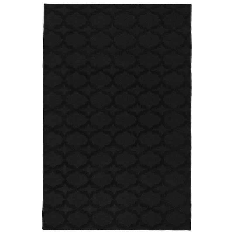 Togut Non-Slip Polypropylene Rectangle Mocha Area Rug, Rectangle 3' x 5'