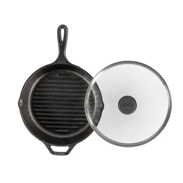 https://assets.wfcdn.com/im/83397558/resize-h600-w600%5Ecompr-r85/1292/129239937/Lodge+10.25+Inch+Cast+Iron+Grill+Pan+with+Glass+Lid.jpg