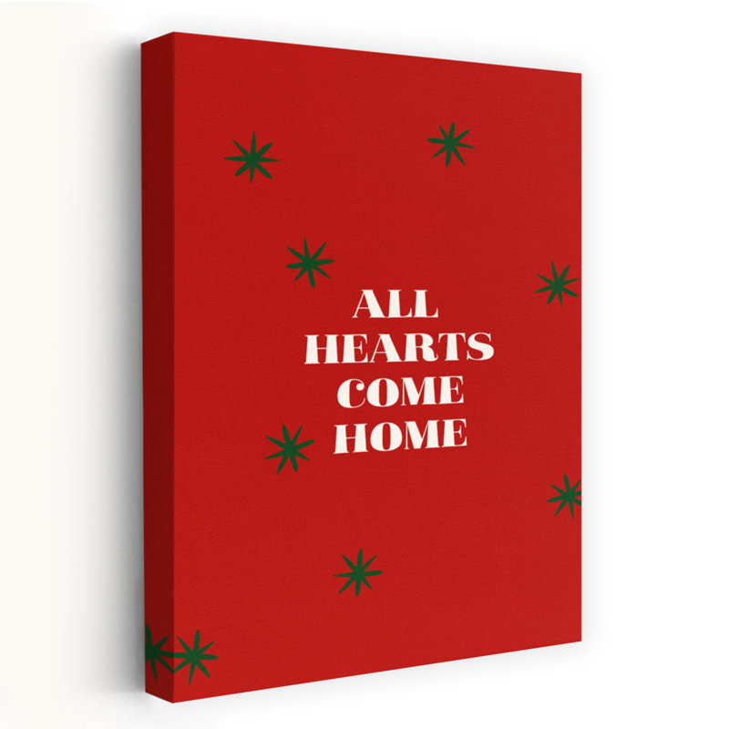 All Hearts Come Home Abstract Contemporary Architecture Landscape Wall Art Print by Treechild - Wrapped Canvas Print