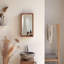 Stelle Rectangle Solid Wood Mirror