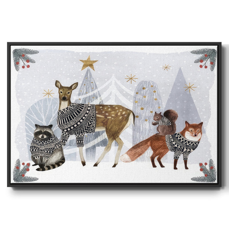 Cozy Christmas Collection A, Cadre flottant noir, H 17 po x l 25 po x P 1,5 po