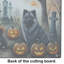 Grande planche à découper en verre Keeshond Spooky Halloween