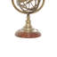 Globe terrestre en laiton et boussole