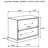 2-Drawer Nightstand With Floating Base Design