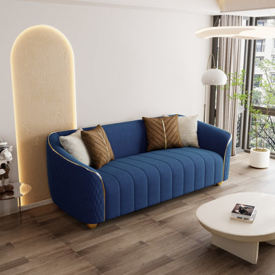 85.43'' Velvet Upholstered Sofa