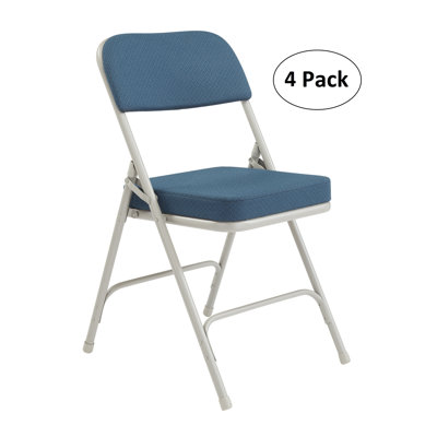 Ensemble de 4 chaises pliantes à double charnière en tissu NPS® 3200 Series