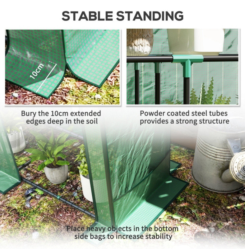 Three-Tier Mini Greenhouse - Green