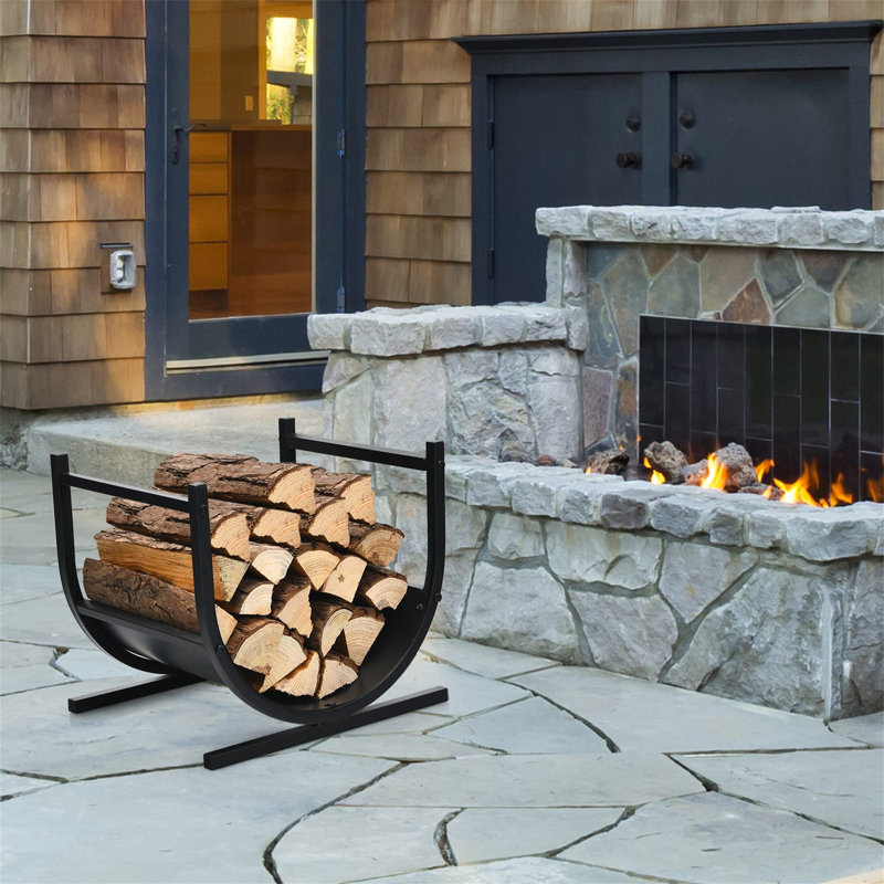 45cm W Metal Log Rack