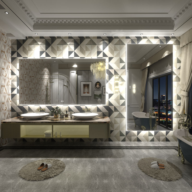 Miroir de salle de bain , 66 po x 36 po