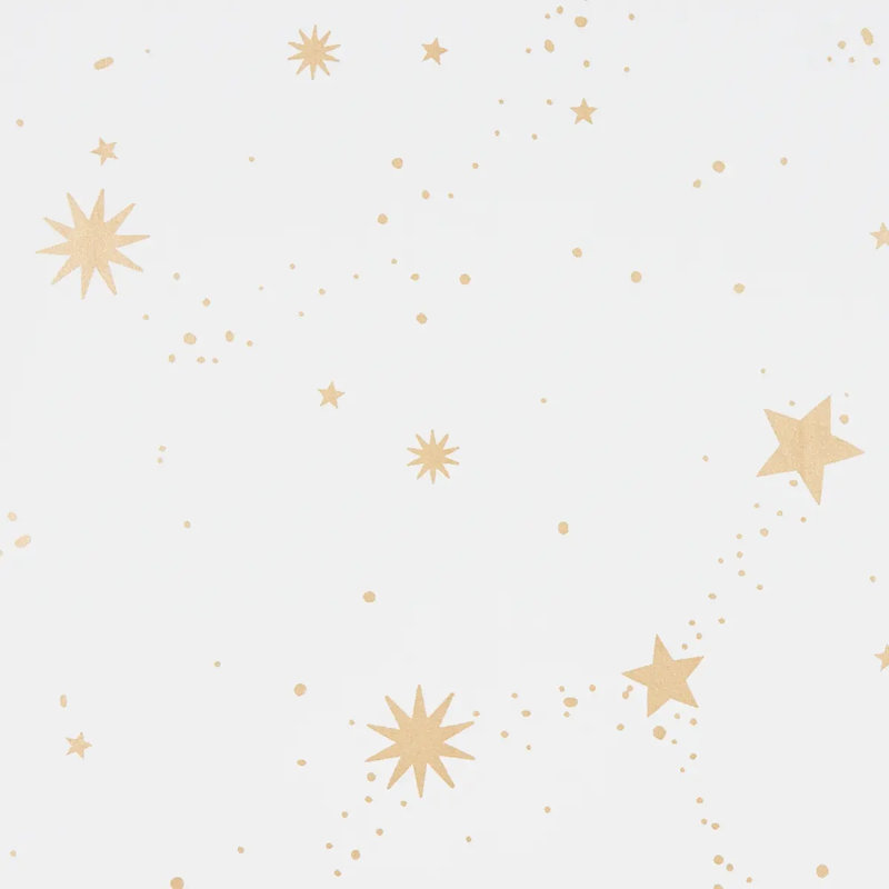 Schumacher x Marie-Chantal Scattered Stars Wallpaper, Ivory