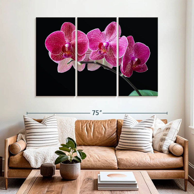 Orchidée, H 42 po x l 65 po