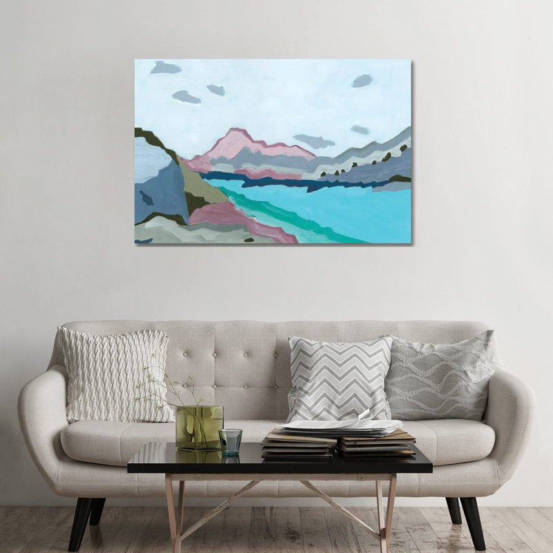 «Cool Waters», 2023 - impression d'art mural, 32 po x 48 po, Toile tendue avec châssis, Sans cadre