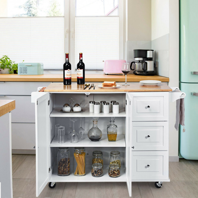 Debolt 136 cm W Kitchen Island with
