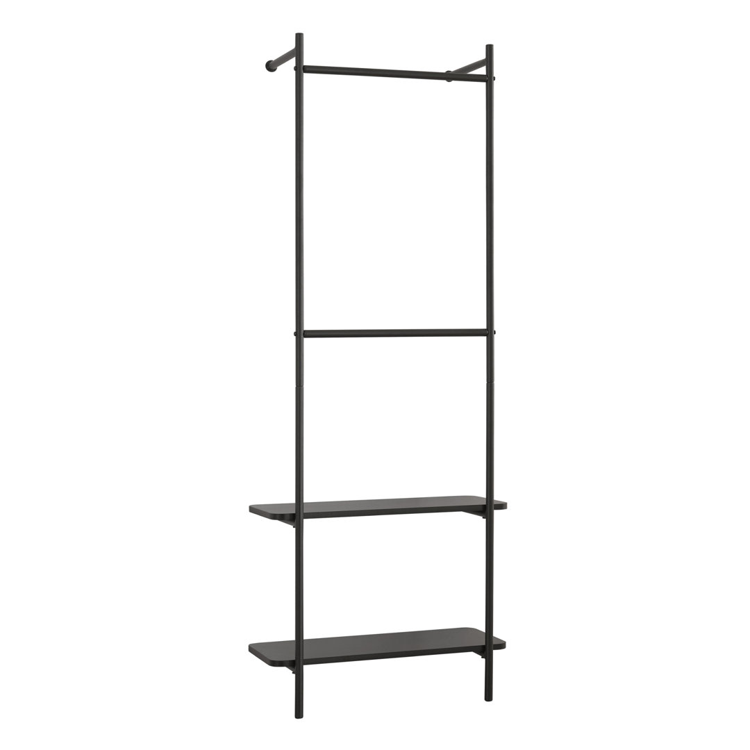 Wandgarderobe Sanaiah 162x60x26cm Schwarz 17 Stories