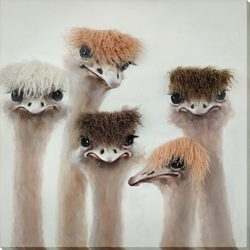 Art mural sur toile sans cadre avec plumes et expressions - 32 po x 32 po