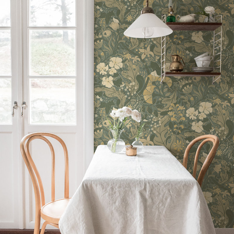 Hjarterum 10.05m x 53cm Wallpaper Roll, Grey