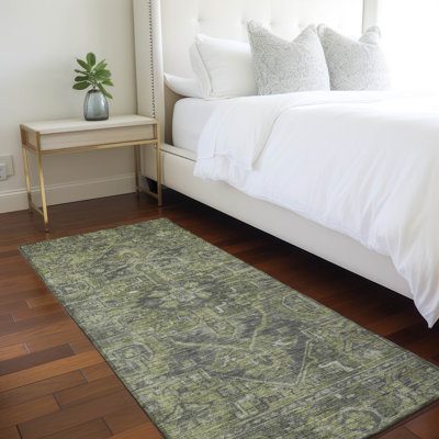 Bridesdale Washable Oriental Indoor / Outdoor Rug