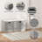 Burlington 8 Pairs Shoe Storage Bench with 2 Flip Drawers for Entryway-1409247598