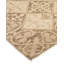 Tapis beige en laine noué à la main de conception unique 8 pi 2 po x 9 pi 6 po Eans
