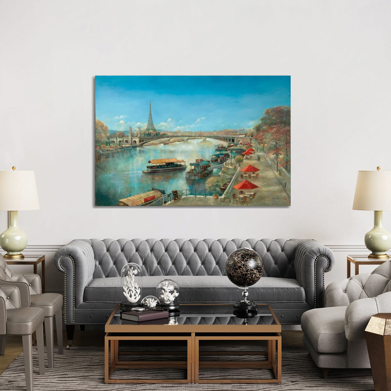 River Tranquility by Ruane Manning - Wrapped Canvas Painting, 66.04 cm H x 45.72 cm W x 1.91 cm D, Wrapped Canvas