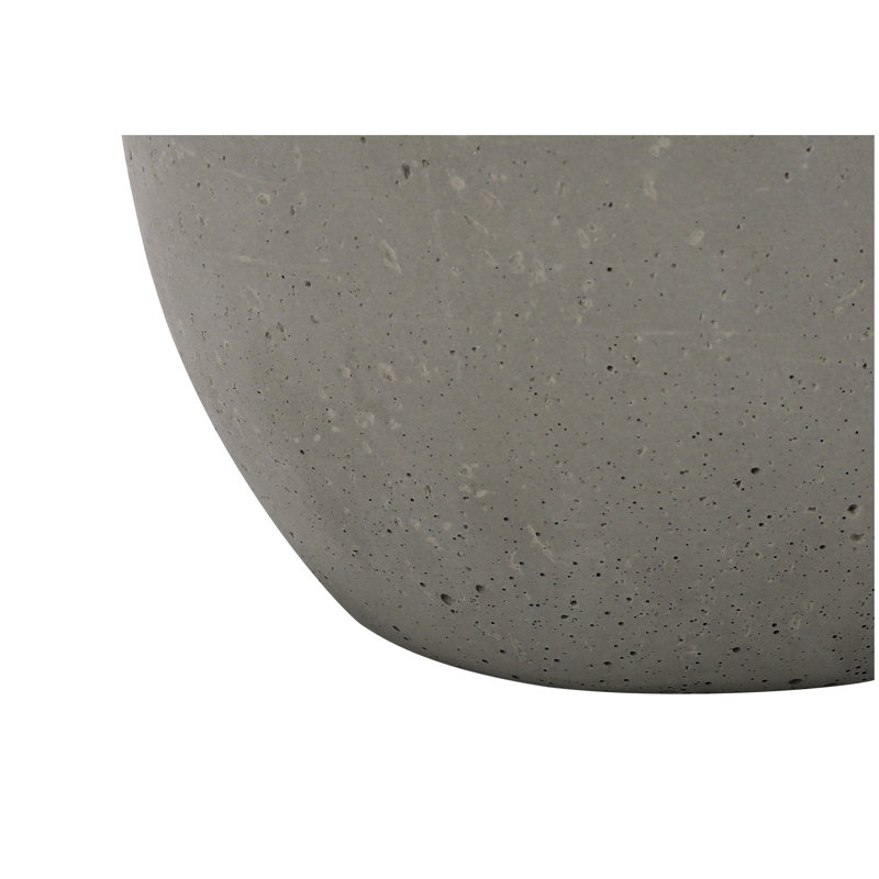 Lighting, 20 po, lampe de table, béton gris, abat-jour ivoire / crème, contemporain