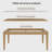 Modern simple rectangle dining table sets-104043663