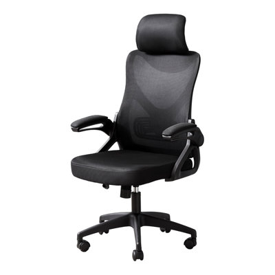 Ergonomic Adjustable Height Swivel Office Chair with Breathable Black Mesh and Foam Cushioning, Ideal for Modern Workspaces.