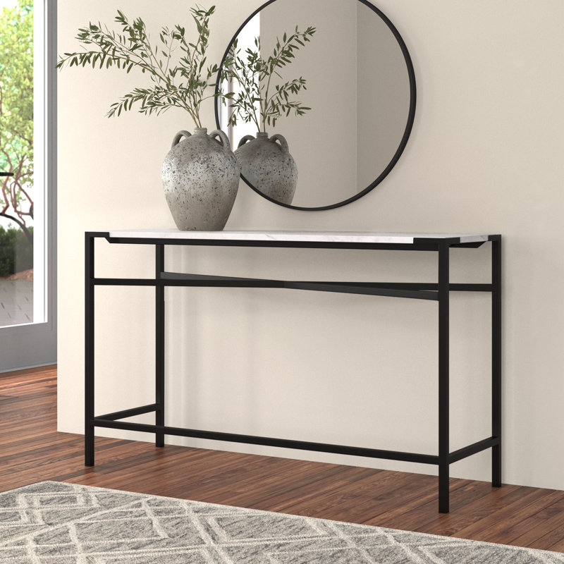 50'' Marble Top Console Table