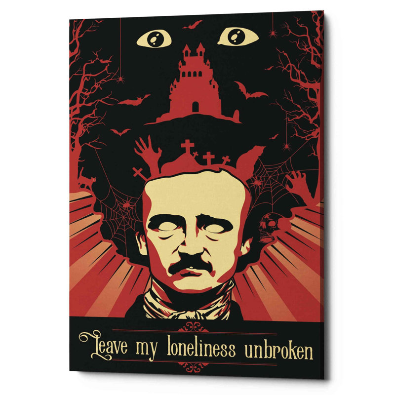 'Poe' Canvas Wall Art, 18" H x 12" W x 0.75" D