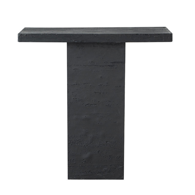 35.5X14x35.5" Rectangular Coffee Table With Pedestal Base