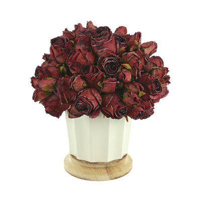 Centre de table Roses en pot
