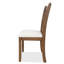 Mobilier de salle à manger, chaise de salle à manger avec ensemble brun clair de 2 sièges