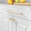 Paquet de 10 poignées d'armoire - poignées d'armoire de cuisine à trou central, poignées de tiroir durables pour armoires, armoires, commodes et garde-robes-114789312-114789308