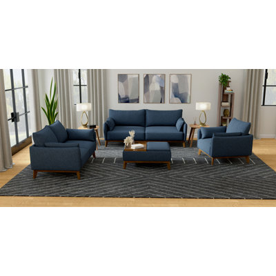 Monikia 84"" Upholstered Sofa Set -  Corrigan StudioÂ®, D207F4A6FDD34E49B743DC09B6F49552