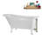 58" Streamlin Clawfoot Tub,Tray,Drain, Clawfeet-101628931-102219867