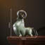 Figurine de chèvre en céramique
