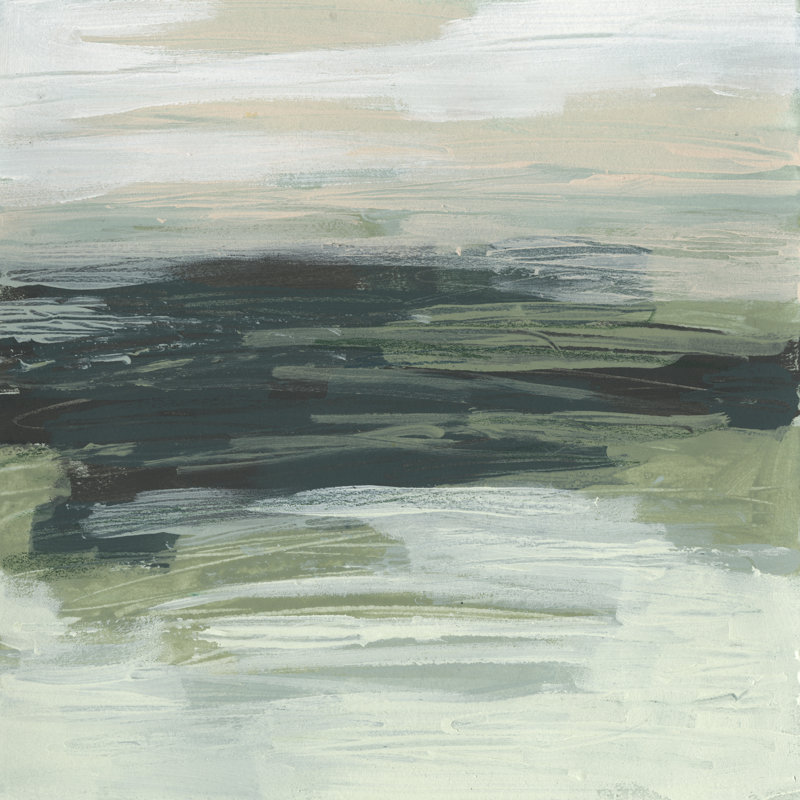 " Moss Fields II " by June Erica Vess Painting Print, 30" H x 30" W