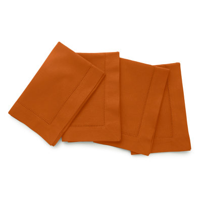 Cotton Linen Hemstitch Dinner Napkins