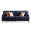 Coussin bleu en velours côtelé standard-1759818732