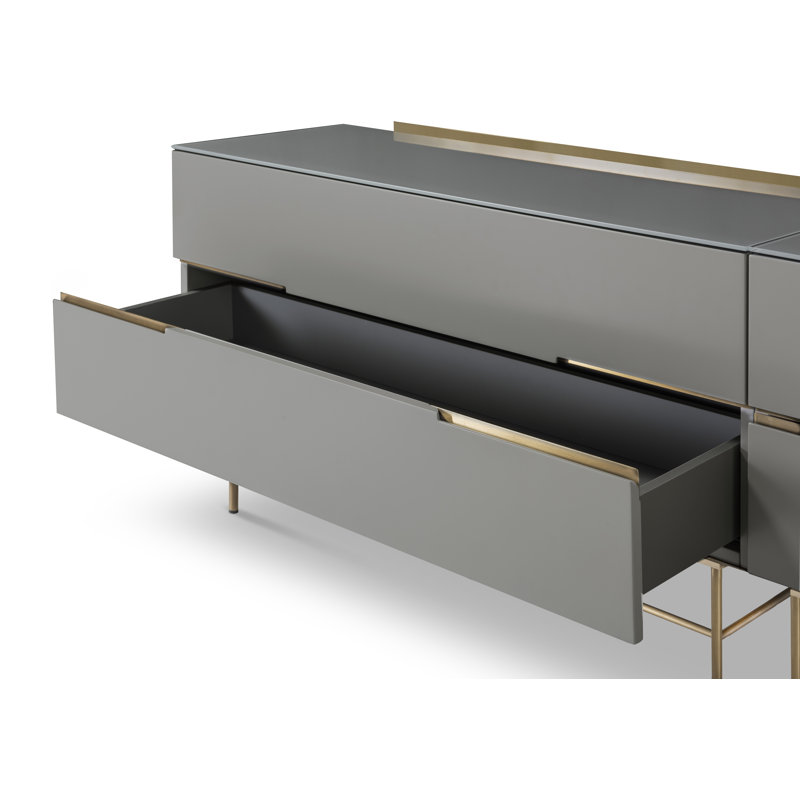 Nicholls Sideboard, Grey/Gold