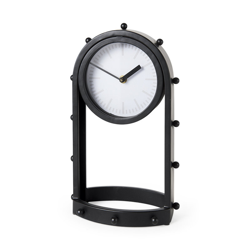Horloge de table à quartz Reze, Noir