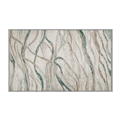 Tapis gris lavable à la machine